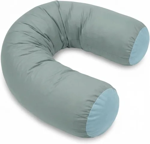 Vista 9 de Deluxe Comfort Almohada corporal de microperlas (47 x 7 pulgadas) - Mooshi Squishy Soft - Almohada prenatal de embarazo - Durmiente de lado de Negro
