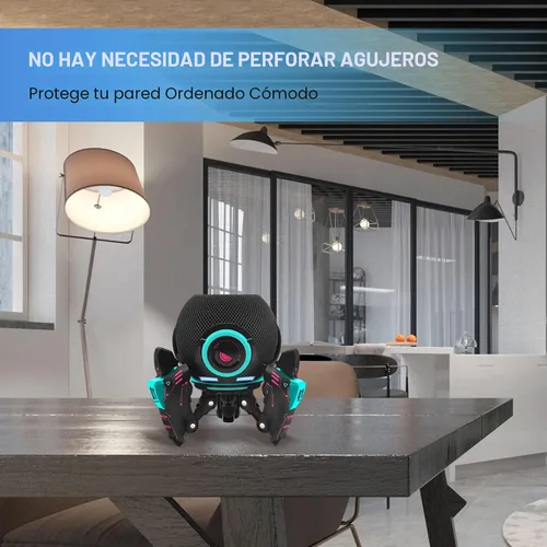 Vista 5 de Soporte para Echo Dot, Estuche para Echo Dot, Soporte para Echo Dot, Soporte de mesa decorativo para Echo Dot de 4ª/5ª generación - para HomePod