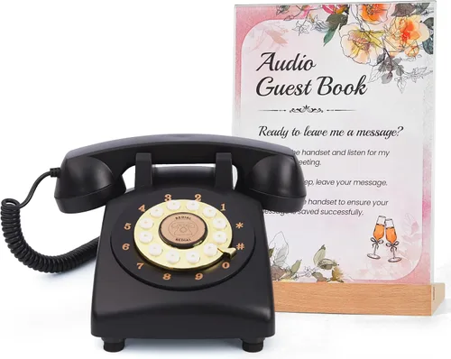 Vista 7 de RetroVox Libro de invitados de audio, libro de invitados de boda, libro de mensajes de audio, estilo vintage para recepción de boda, despedida