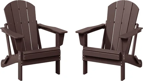 Vista 41 de WestinTrends Malibu Outdoor Patio HDPE Silla plegable de polietileno Negro