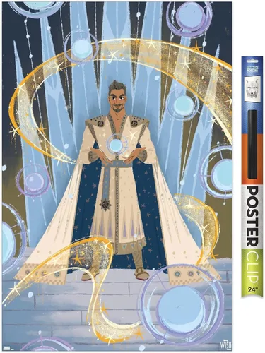 Vista 17 de Trends International Disney Wish - Póster de collage 4 (King Magnifico), póster de pared, 14.72 x 22.37 pulgadas, versión enmarcada de madera