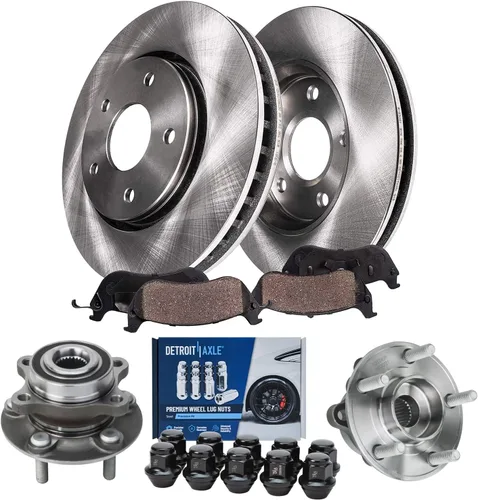 Vista 9 de Detroit Axle - Kit de frenos para Mazda CX-5 2019-2024, rotores de freno de disco pastillas de freno de cerámica con herrajes 2020 2021 2022 2023