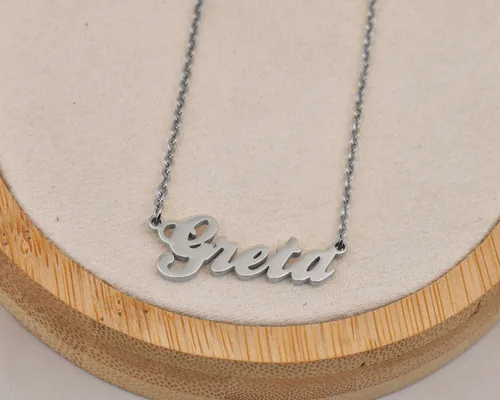 Vista 4 de Collar de acero inoxidable personalizable