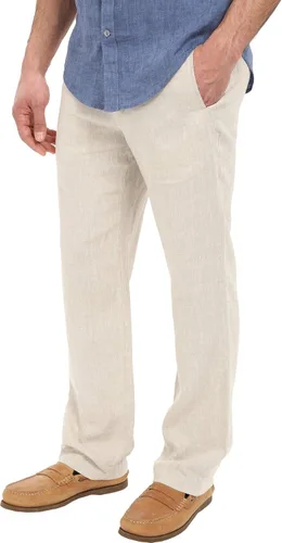 Vista 2 de Perry Ellis 100% Linen Drawstring Casual Pants for Men, Regular Fit, Lightweight (Waist Size 29-54 Big & Tall)