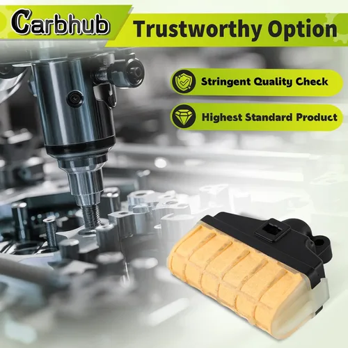 Vista 4 de Carbhub 1123-120-1651 Filtro de aire + Bujía + Filtro para línea de combustible y aceite para motosierra STIHL 023 025 MS210 MS230 MS250 con filtro