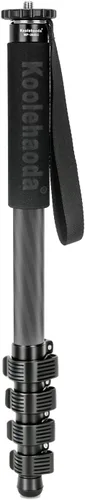 Vista 8 de Koolehaoda Monopod de cámara de 61", aluminio 6-Sección portátil de viaje Negro