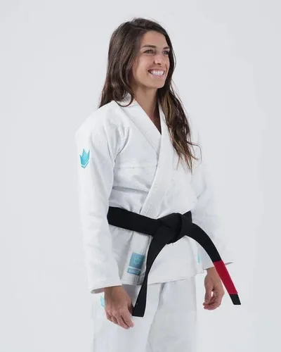 Vista 2 de KINGZ The One Brazilian Jiu Jitsu Gi - Kimono ligero BJJ para mujer - IBJJF Legal - 400gsm Pearl Weave Pro Competition