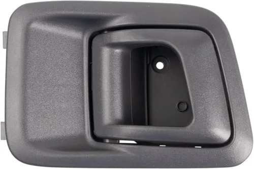 Vista 100 de TRQ Manija de puerta interior delantera izquierda cromada y negra para el lado del conductor compatible con Ford F-150 2012-2014