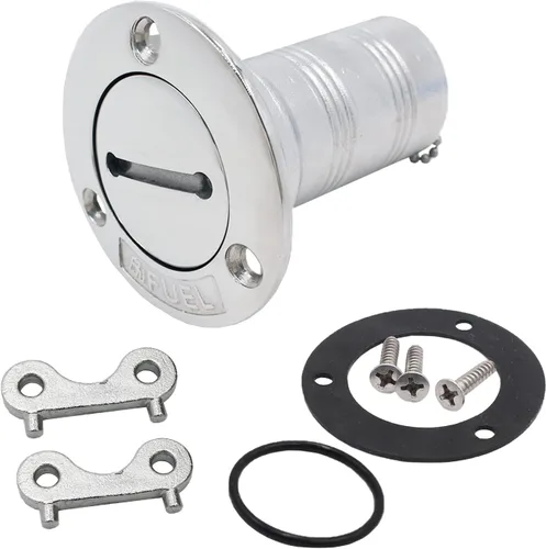 Vista 9 de SHENGHUISS Boat Water/Diesel/Gas/Fuel Deck Fill/Filler 1-1/2 Inch(38mm) with Keyless Cap 316 Stainless Steel Boat Deck Hardware for Boat, Yacht