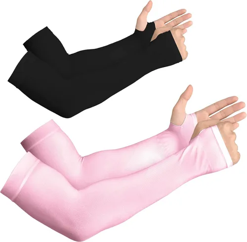 Vista 29 de YESLIFE Mangas de protección solar UV para hombres y mujeres, manga deportiva de enfriamiento UPF 50