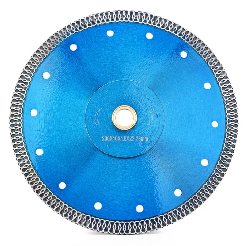 Vista 15 de Cuchilla de corte de azulejos de 10 "Hoja de diamante fina estupenda para corte de azulejos de cerámica de mármol de granito