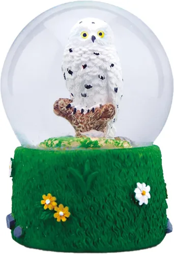 Vista 18 de Globo de agua - Oso marrón de Deluxebase. Decoración de animales de globo de nieve con figuras de oso marrón. Globo de purpurina de vidrio