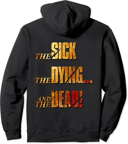 Vista 2 de Megadeth - Sudadera con capucha con estampado de The Sick The Dyingand The Dead Front Back, Negro, S
