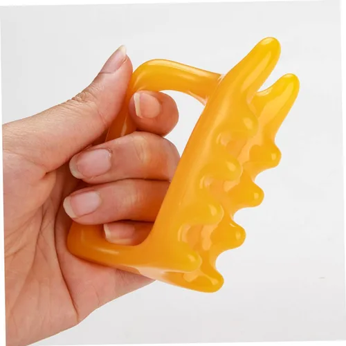 Vista 5 de Conjunto de masajeador de cuello y espalda, herramientas de cera de abeja de resina para masaje de tejido profundo