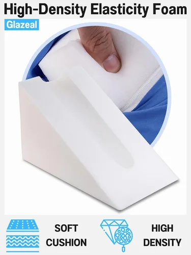 Vista 3 de Almohada de elevación de brazos, soporte ergonómico con cuña para elevar las manos, esponja de codo ranurada de espuma quirúrgica elevada