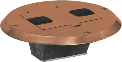 Vista 4 de Bryant Electric RF506BK Cubierta de caja de piso residencial, brida y cubierta de puerta con bisagras, aluminio, pintura, negro