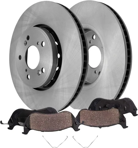 Vista 14 de Detroit Axle - Kit de freno delantero de 4 piezas para Dodge Caravan Plymouth Voyager 1991-1995 1991-1993 Grand Voyager, rotores de freno de disco