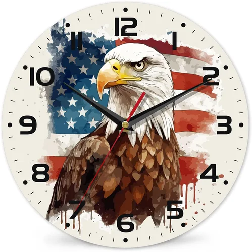 Vista 8 de Reloj para sala de estar, Hello, reloj de pared de verano, silencioso sin tictac, funciona con pilas, 10 pulgadas, decoración del hogar para sala