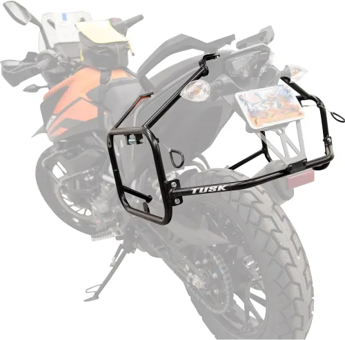 Vista 3 de Tusk Sistema de montaje de equipaje de aventura para bolsas blandas y cajas de alforjas duras compatible con KTM 390 Adventure SW 2023-2024/390