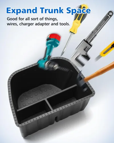 Vista 4 de Karltys Organizador de maletero compatible con Toyota Corolla Cross 2022-2025 2026, 2 organizadores de automóvil, caja de almacenamiento impermeable
