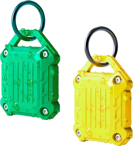 Vista 19 de Dovick - Funda impermeable para llavero Airtag, cubierta completa de tornillo compatible con el llavero Apple Air Tag Tracker (mezcla de 4 unidades)