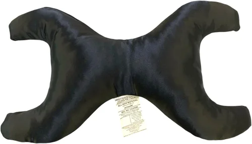 Vista 2 de Almohada Save My Face La Petite Just The Pillow Lujo de Satén Negro