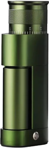 Vista 9 de Molinillo de café eléctrico, molinillo de rebabas cónico de 6 estrellas con ajuste continuo de 0.0004 in, tapa magnética de frijoles y recipiente