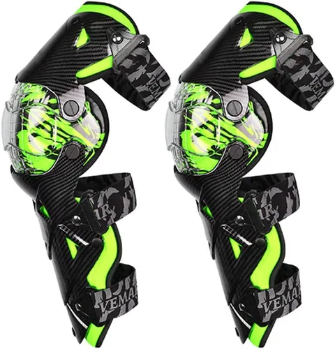 Vista 11 de Rodilleras y espinilleras, equipo de protección de motocicleta para adultos, para evitar colisiones duras, motocross, carreras, rodilleras