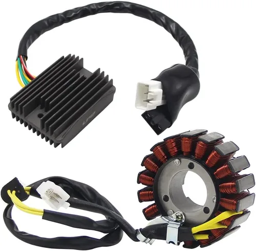 Vista 3 de El estator y rectificador regulador de motocicleta es adecuado para Honda 31120-KSZ-771 31600-KSZ-770 para Honda NSS250 Forza 250 MF06 2004-2007