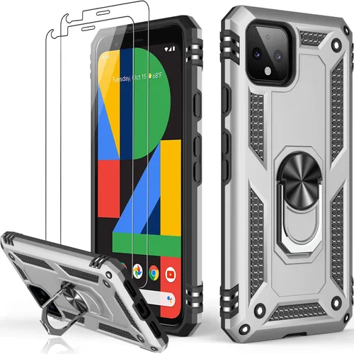 Vista 113 de LUMARKE para Google Pixel 3A XL - Funda con protector de pantalla, funda protectora grado militar probada contra caídas de 16 pies con soporte