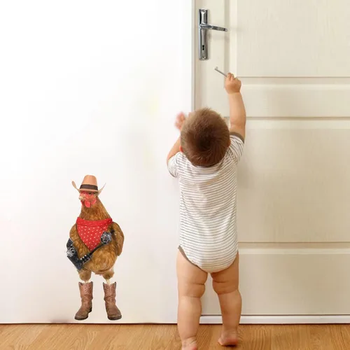 Vista 14 de Calcomanías de pared con estampado de vaca, calcomanías de automóvil, regalos para amantes de las vacas para niñas, niños, dormitorio, cuarto