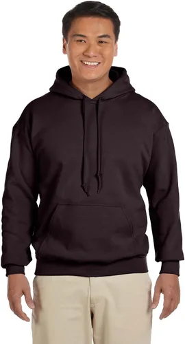 Vista 2 de Gildan Sudadera con capucha de forro polar para hombre, estilo G18500 L DARK CHOCOLATE