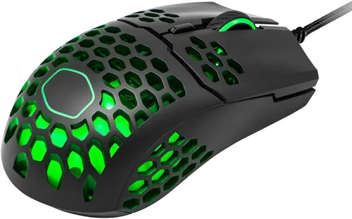 Vista 3 de Cooler Master MM711 RGB-LED - Mouse ligero para juegos con cable de 212oz sensor óptico de 16000 DPI interruptores Omron de 20 millones de clic pies