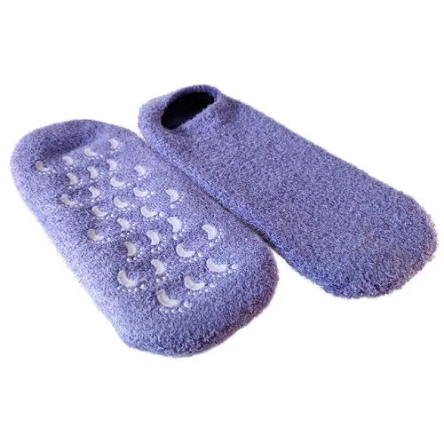 Vista 8 de NatraCure Mangas y Guantes de Gel Hidratante para Talón y Manos - Lavanda (para Piel Seca, Manos, Pies y Cutículas)