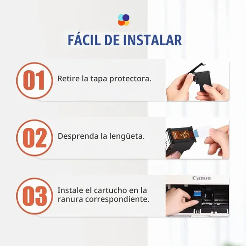 Vista 6 de Paquete combinado de repuesto 240XL 241XL para cartuchos de tinta Canon