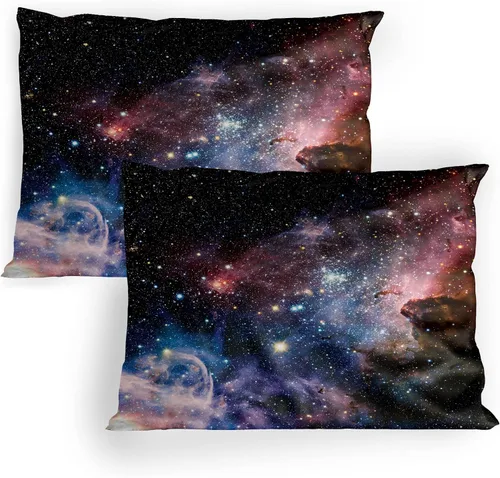 Vista 33 de Lunarable Juego de 2 fundas de almohada de caricaturas, automóvil deportivo de velocidad moderna, imagen exquisita del automóvil, ropa de cama