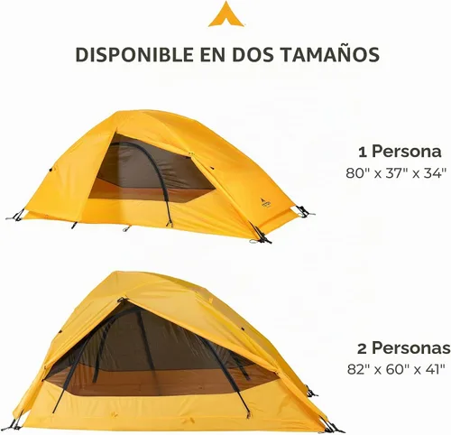 Vista 6 de Teton Sports Tienda rápida Vista; tienda de campaña para acampar y mochilero; fácil instalación instantánea; clip de lluvia incluido Marrón