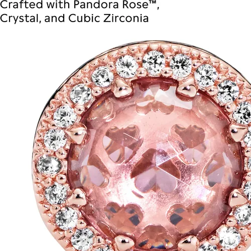 Vista 3 de PANDORA Joyería brillante de cristal rosa rubor y circonita cúbica en rosa Metal Cristal Circonita cúbica