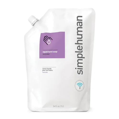 Vista 14 de simplehuman Botella de repuesto de jabón líquido de manos de pepino, 30 onzas líquidas, suave y refrescante aroma de pepino crujiente, vitamina E