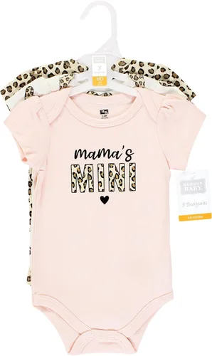 Vista 259 de Hudson Baby baby-girls Cotton Bodysuits 3-pack
