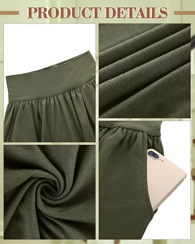 Vista 5 de Neer 3 piezas de pantalones de yoga de pierna ancha para mujer, cómodos, holgados, de cintura alta, pantalones deportivos casuales