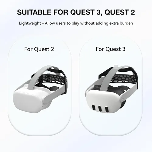 Vista 5 de APEXINNO VR Head Strap Pad for Quest 3 Headset Accessories, TPU Head Strap Cushion for Quest 3 Quest 2 Original Head Strap, Bracket for The Back of