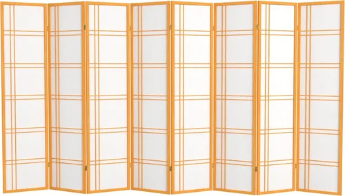 Vista 22 de Oriental Furniture - Pantalla Shoji de doble cruz de 6 pies de alto, color negro, 3 paneles