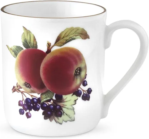 Vista 3 de Royal Worcester Taza Evesham Gold con motivo de pera y damson