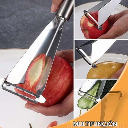 Vista 4 de Cuchillo para tallar frutas, paquete de 2 cortadores de frutas