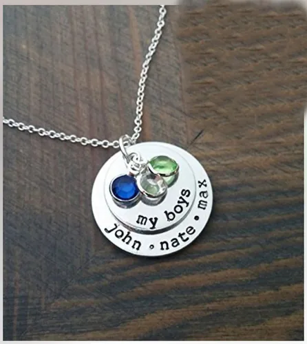 Vista 6 de Adabele Colgante de piedra natal de plata de grado A, 0.236 in, pequeño, 0.315 in y 0.394 in para aretes personalizados, pulseras, collares