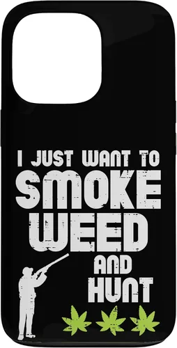 Vista 10 de iPhone 16 Smoke Weed Hunt Funny Hunting Cannabis 420 Hunter Hombres Mujeres Caso