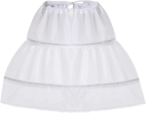Vista 8 de Falda de crinolina con 3 aros para niñas 10-11 años