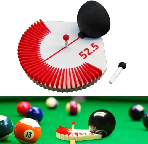 Vista 5 de Snooker Aiming Trainer Billiard Training Aid Parts Billar Apuntar Herramienta Accesorios para principiantes Practicing Billar Club