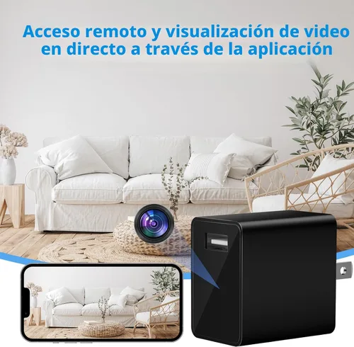 Vista 2 de HiSpyCam Cámara de seguridad WiFi - FHD 1080P Wireless Niñera Cam - Monitor de bebé - Almacenamiento local/en la nube